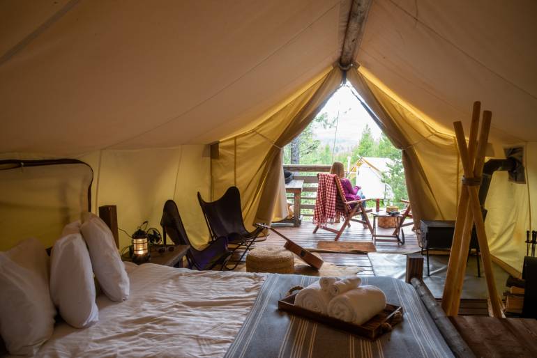 glamping tent