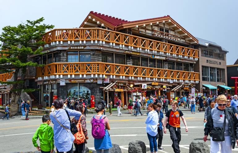 Gift shop at the Fuji Subaru Line 5th Station on Mt Fuji