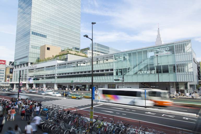 Shinjuku Highway Bus Terminal in Shinjuku, Tokyo