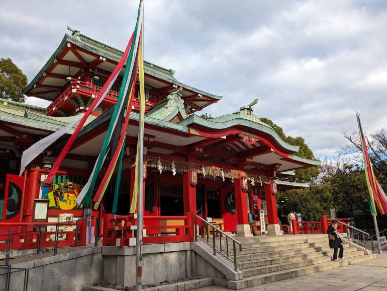 Tomioka Hachimangu Shrine in Koto