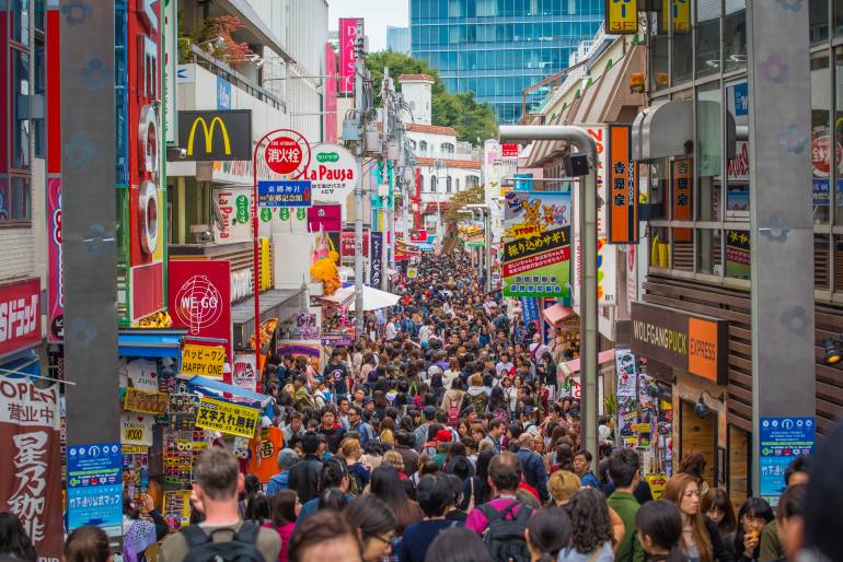 Takeshitadori Harajuku Crowds