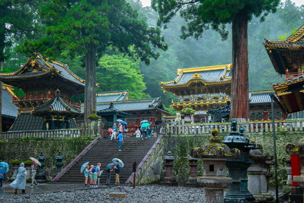 Toshogu Shrine in the rain, Nikko