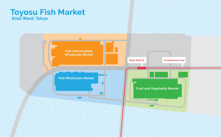 Toyosu Market Map