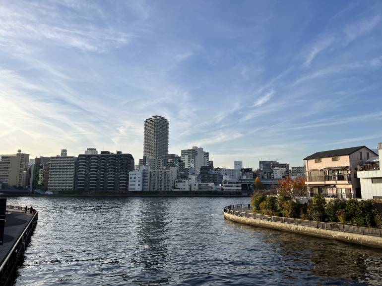  View-of-Sumida-River-from-Mannen-Bridge-in-Kiyosumi
